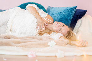 sesion with lila at the yoga studio